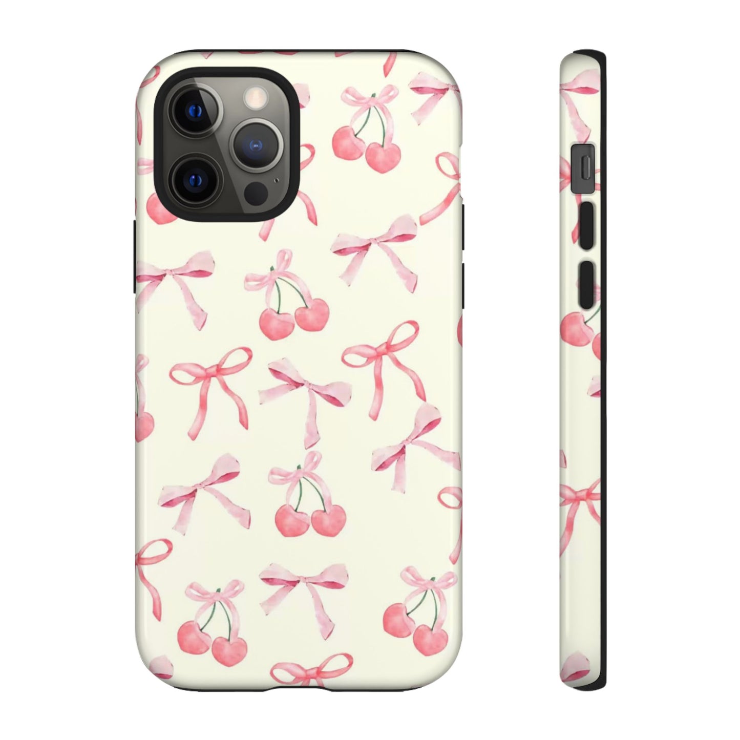 Cherry Blossom Phone Case - Cute Pink Bow Design