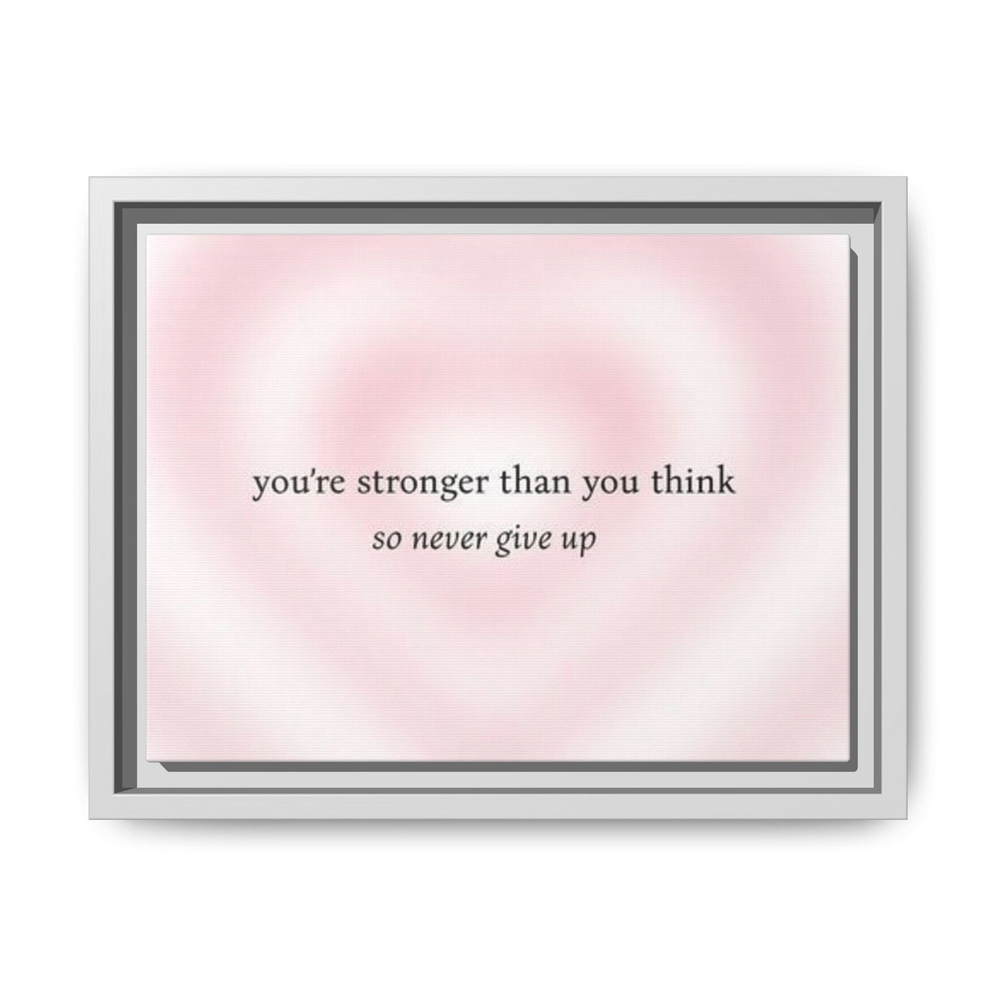 Canvas Art Print with Stunning Quote