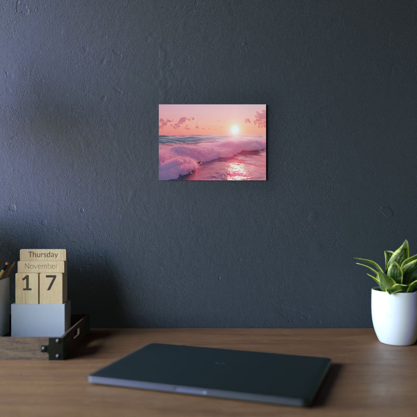 Wall Art Panels - Cute Sunset Ocean Design