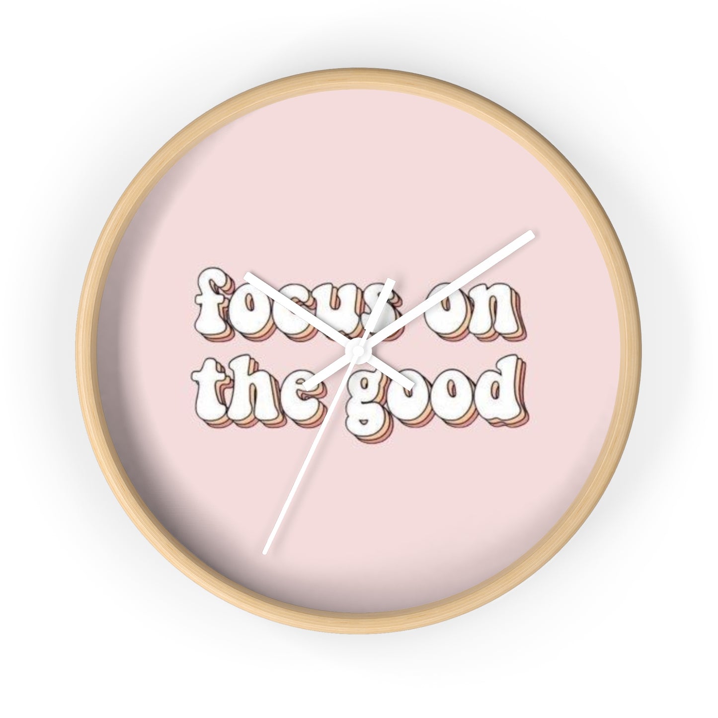 Good Vibes Wall Clock - Focus on the Good Clock