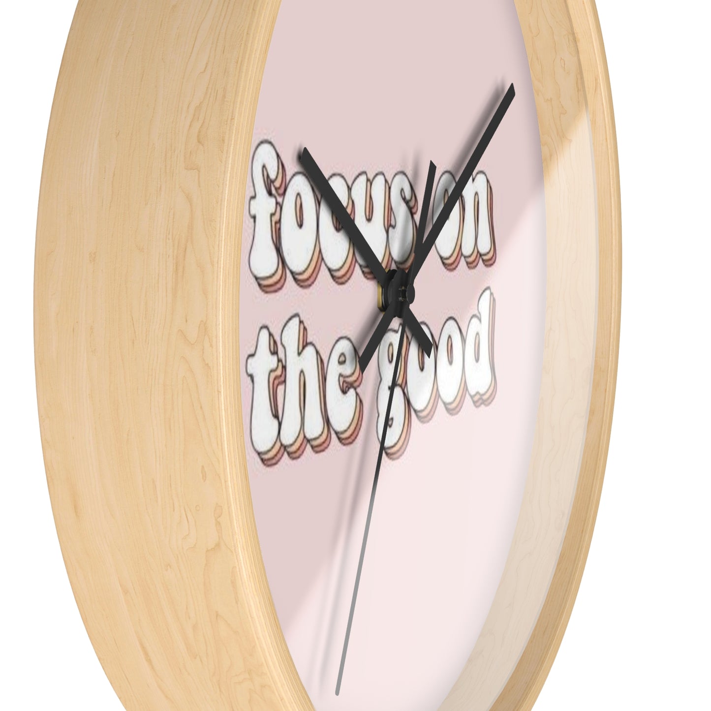 Good Vibes Wall Clock - Focus on the Good Clock