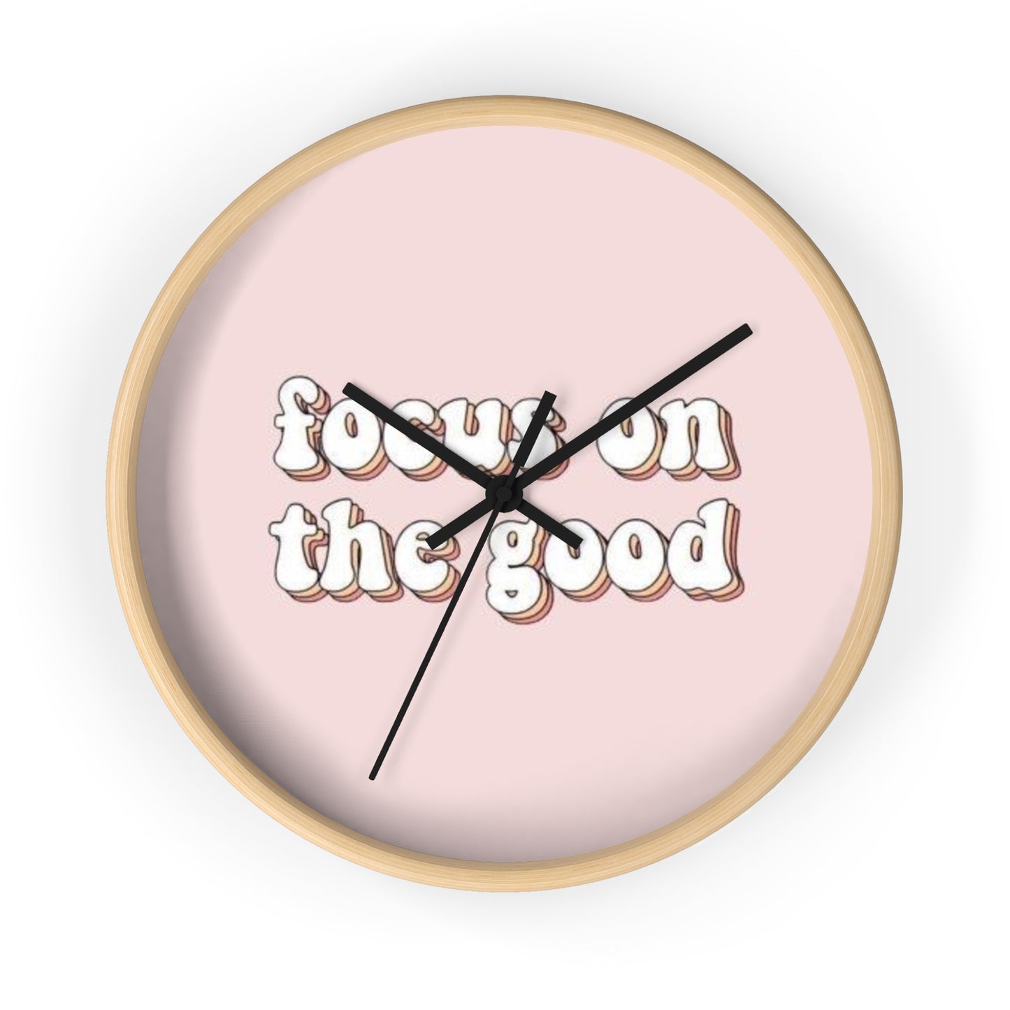 Good Vibes Wall Clock - Focus on the Good Clock