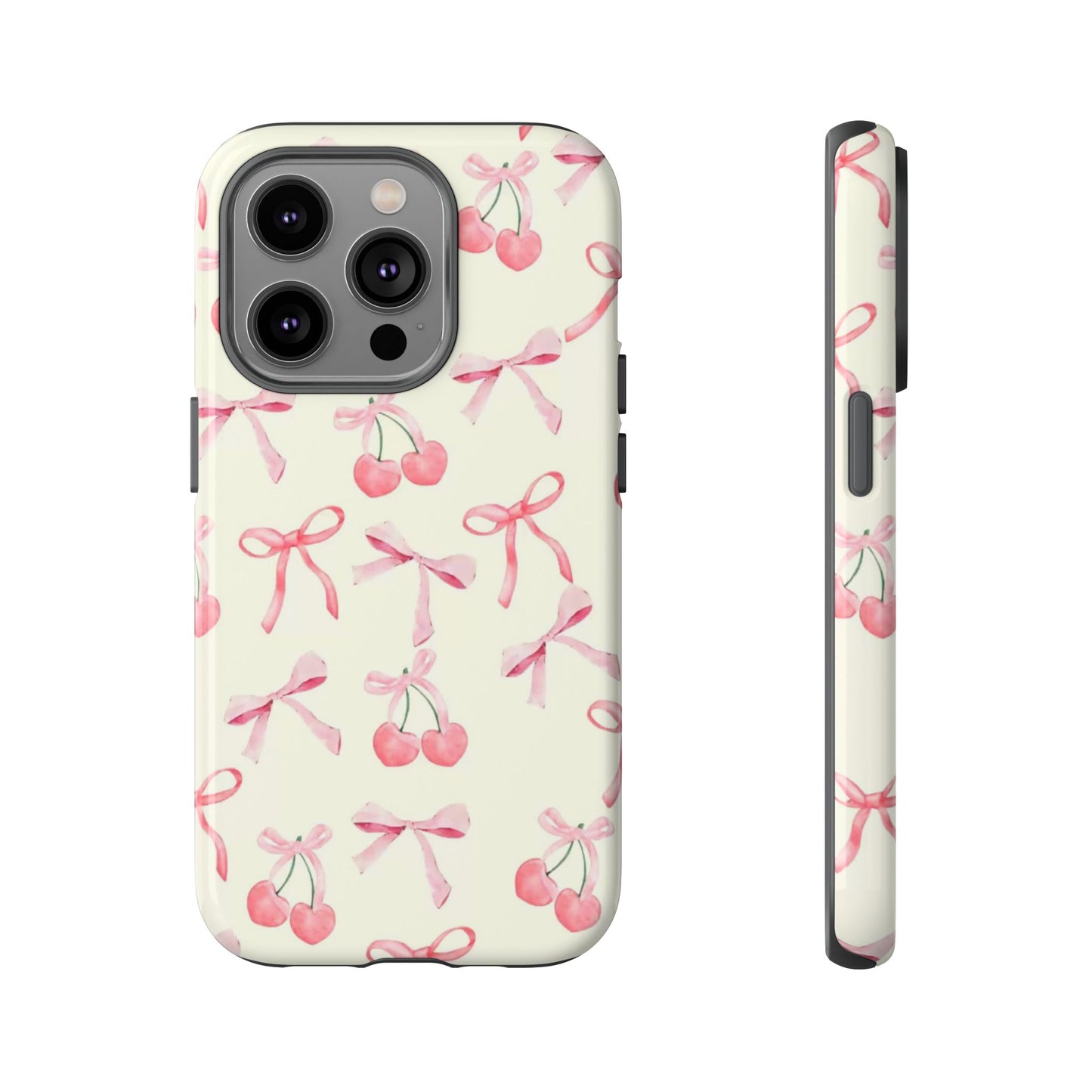 Cherry Blossom Phone Case - Cute Pink Bow Design
